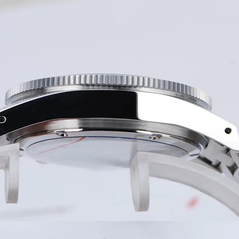 Montre Homme Tactical Frog TF004 – Chronographe Solaire VS75 – Étanche 200M – Verre Saphir – Bracelet Acier Inoxydable - BLACKBEARD OUTDOOR INDUSTRIES