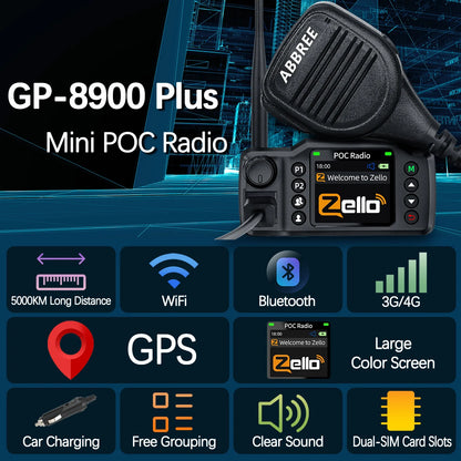 Radio POC 4G Véhicule Longue Portée – Talkie-Walkie Réseau GPS Double SIM Android WiFi Zello - BLACKBEARD OUTDOOR INDUSTRIES