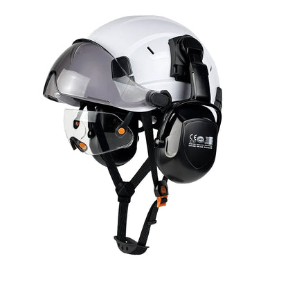 Casque de Sécurité ABS Pompier & Sauvetage — Visière, Cache-Oreilles CE/ANSI - BLACKBEARD OUTDOOR INDUSTRIES