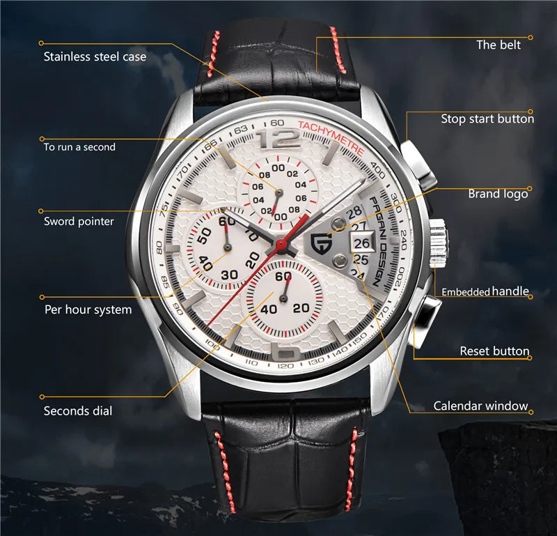 Montre chronographe homme Pagani Design RPD-3306