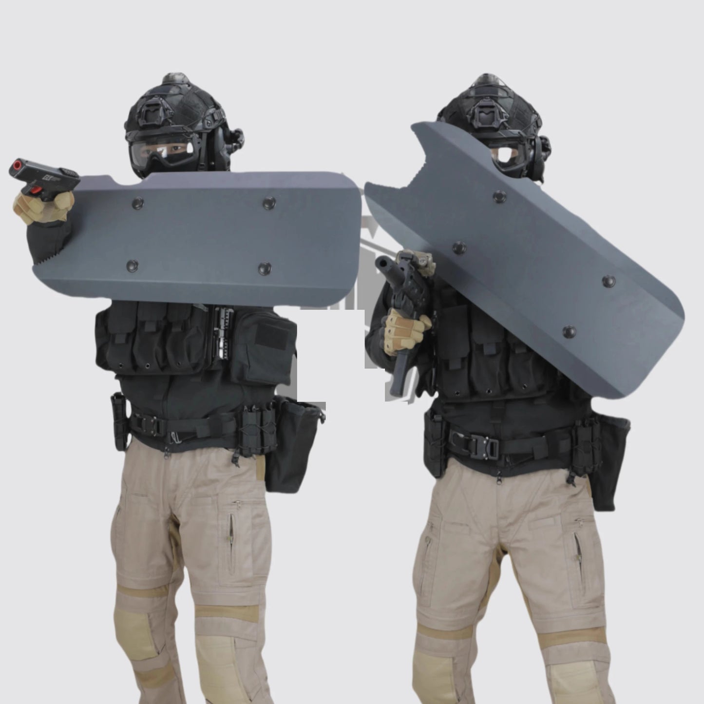 Bouclier Balistique Acier Blindé NIJ IIIA – 28,5 × 71 cm, .44 Mag, Certifié ISO