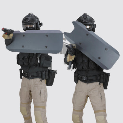 Bouclier Balistique Acier Blindé NIJ IIIA – 28,5 × 71 cm, .44 Mag, Certifié ISO