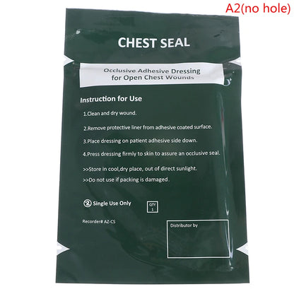 Pansement thoracique occlusif avec ou sans évent