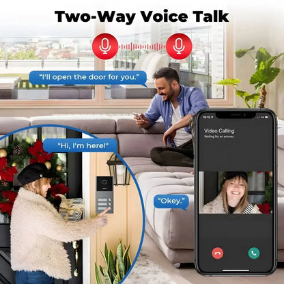 Interphone Vidéo Connecté LCD Multi-Appartement — Visiophone HD HSmartcam - BLACKBEARD OUTDOOR INDUSTRIES