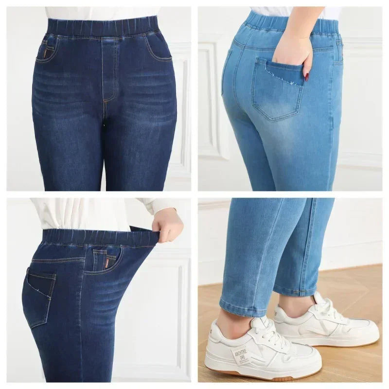 Jean Femme Grande Taille Taille Haute Slim – 2XL à 9XL jusqu'à 150 kg