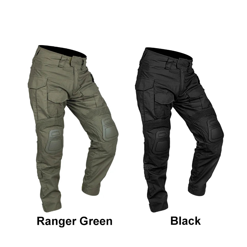 IDOGEAR G3 Combat Pants avec Genouillères Intégrées – Pantalon Tactique Homme Ranger Green / Noir - BLACKBEARD OUTDOOR INDUSTRIES