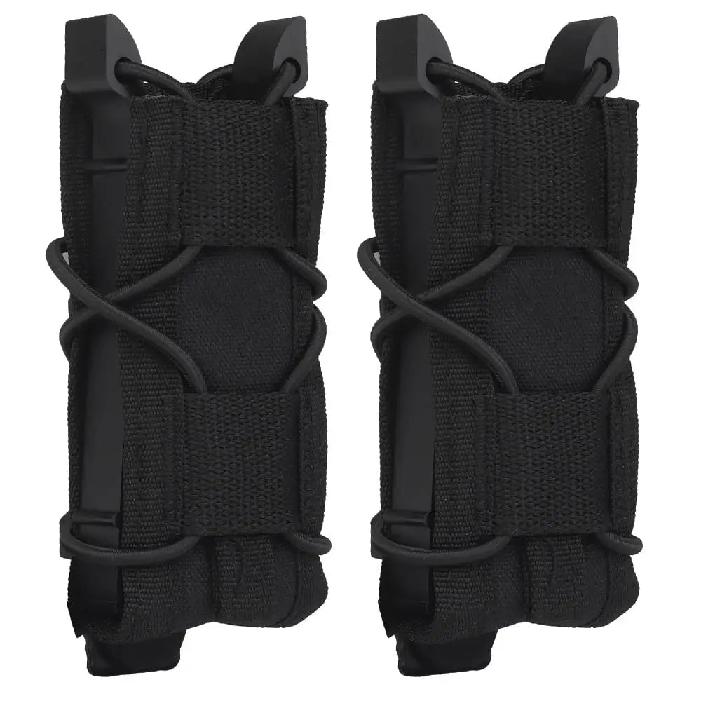 2 Pack Universal 9mm Single Pistol Mag Pouch – Porte-chargeur tactique MOLLE polyvalent - BLACKBEARD OUTDOOR INDUSTRIES