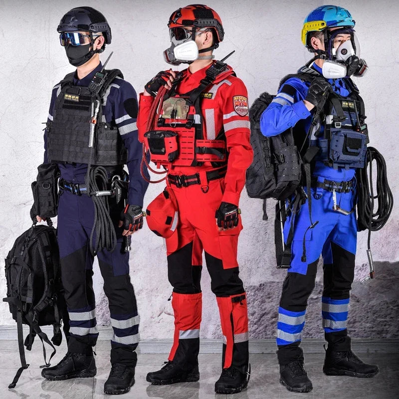 Combinaison de Sauvetage d'Urgence Été – Séchage Rapide, Respirante, Modulable | Bleu, Rouge, Noir - BLACKBEARD OUTDOOR INDUSTRIES