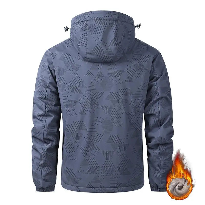 Veste d’Hiver Homme – Imperméable et Coupe-vent, avec Capuche Détachable, Doublure en Laine, Idéale pour Randonnée, Travail... BLACKBEARD OUTDOOR INDUSTRIES