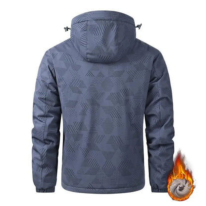 Veste d’Hiver Homme – Imperméable et Coupe-vent, avec Capuche Détachable, Doublure en Laine, Idéale pour Randonnée, Travail... BLACKBEARD OUTDOOR INDUSTRIES