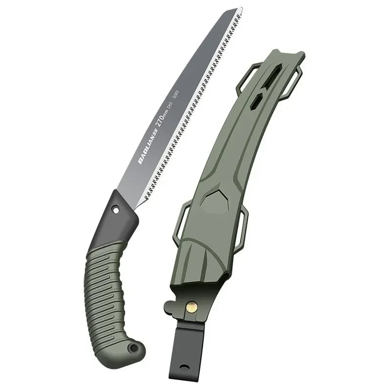 Scie Pliante Ergonomique Outdoor – Lame 300-399mm, Poignée Antidérapante | Camping, Randonnée, Survie