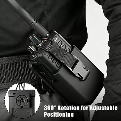 Holster Tactique TPU Quick Release – Étui Souple Radio Universel MOLLE, Ceinture Duty Belt – Clip Court ou Long