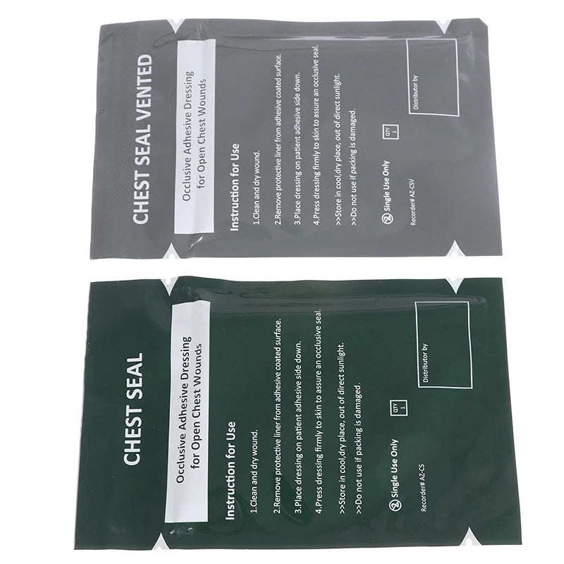 Pansement thoracique occlusif avec ou sans évent