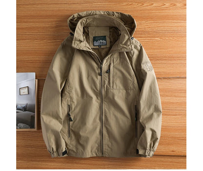 Veste Homme de Randonnée Étanche DIMUSI Coupe-Vent Respirant - BLACKBEARD OUTDOOR INDUSTRIES