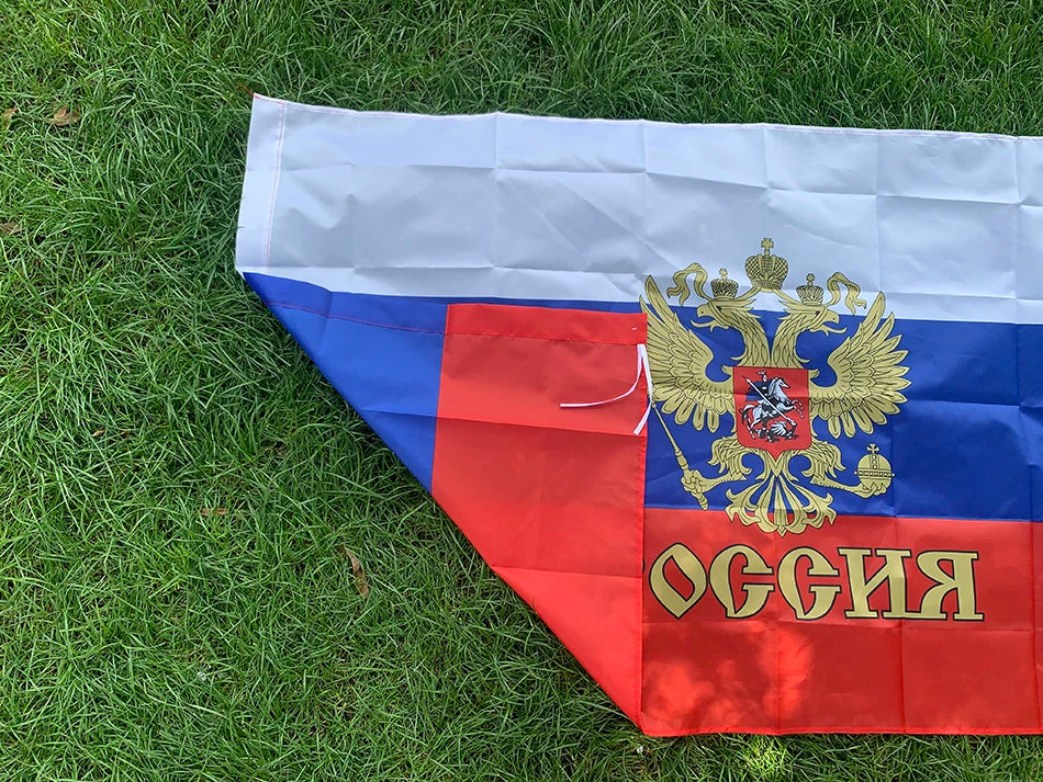 Drapeau de la Russie SKY FLAG – 90x150cm en Polyester, Drapeau Présidentiel Russe, Bannières Nationales de Russie BLACKBEARD OUTDOOR INDUSTRIES