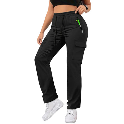 Pantalon Cargo Femme Taille Haute – Multi-Poches, Coupe Droite, Style Safari - BLACKBEARD OUTDOOR INDUSTRIES