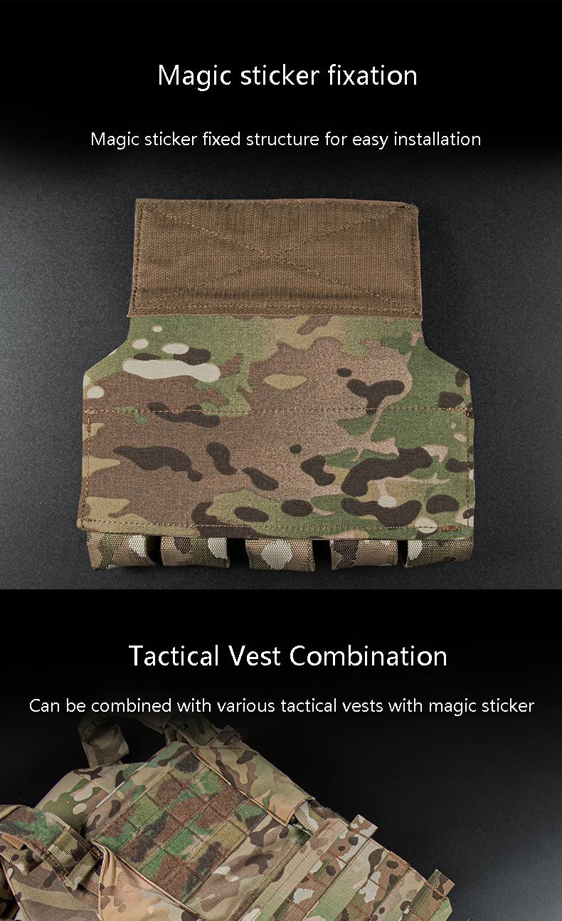 Pochette pour Grenades M203 – Porte-Grenades 5 Éléments 40MM – Accessoire pour Gilet Tactique Micro, Veste de Combat et Transporteur de Plaque - BLACKBEARD OUTDOOR INDUSTRIES