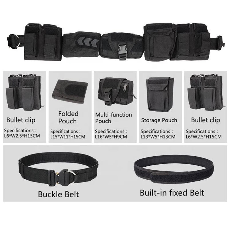 Ceinture Tactique YAKEDA Outdoor – Chasse, Forces de l'Ordre & Airsoft