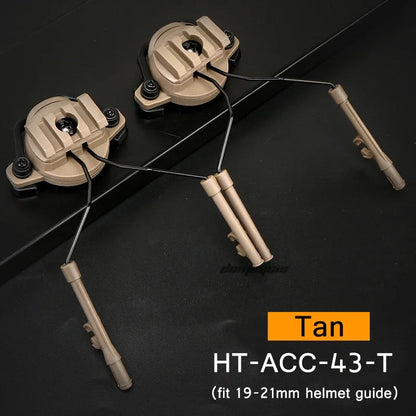 Support Casque Audio Tactique avec Adaptateur Rail pour Casque – Rotation 360° Ma boutique