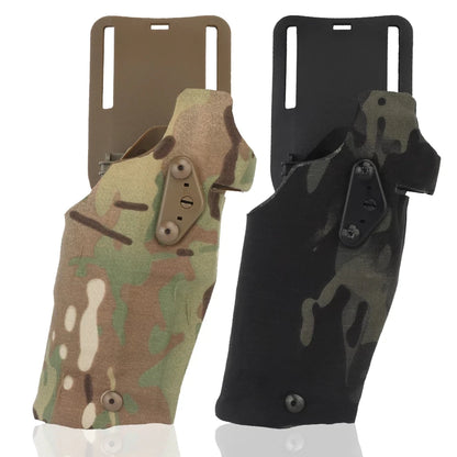 Holster Cuisse Tactique 6354DO Glock 17/19 + X300/X300U – Adaptateur QLS, Sangle Cuisse Drop Leg | 5 Coloris - BLACKBEARD OUTDOOR INDUSTRIES