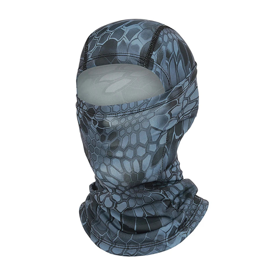 Cagoule anti-UV vélo et moto, masque visage et cou