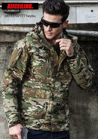 Veste Tactique M65 Multicam – KIICEILING Imperméable, Coupe-Vent, Camouflage Militaire | Hommes & Femmes - BLACKBEARD OUTDOOR INDUSTRIES