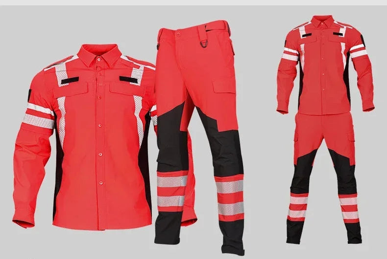Combinaison de Sauvetage d'Urgence Été – Séchage Rapide, Respirante, Modulable | Bleu, Rouge, Noir