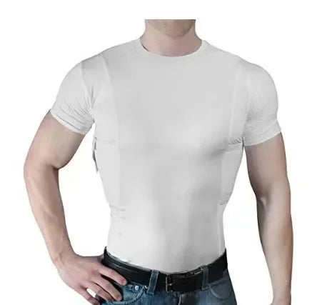 T-Shirt Holster de port discret – T-shirt tactique à compression avec étui intégré, ambidextre, unisexe - BLACKBEARD OUTDOOR INDUSTRIES