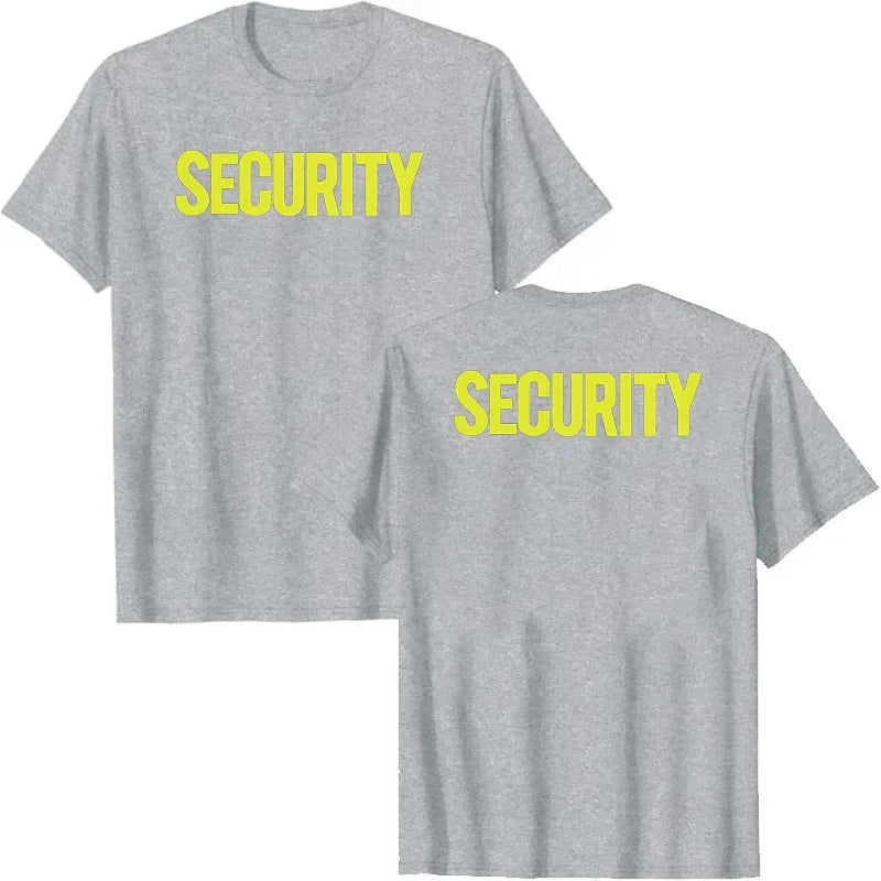 T-shirt de Sécurité avec Impression Avant et Arrière - T-shirt Homme de Uniforme pour Événements, Couvre-Vêtement, Manches Courtes - BLACKBEARD OUTDOOR INDUSTRIES