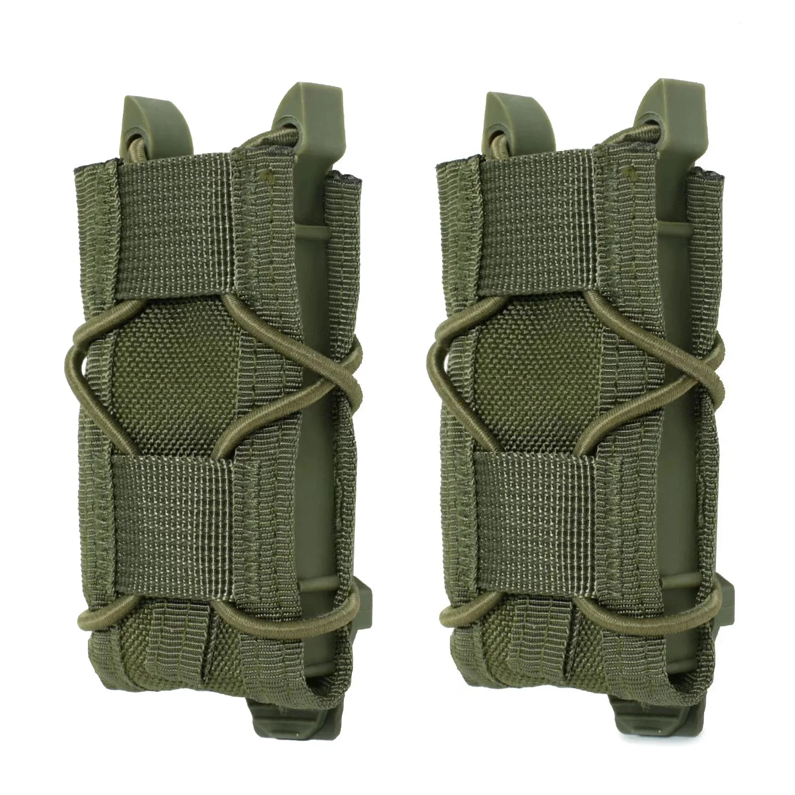 2 Pack Universal 9mm Single Pistol Mag Pouch – Porte-chargeur tactique MOLLE polyvalent - BLACKBEARD OUTDOOR INDUSTRIES
