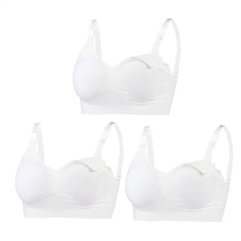 Lot de 3 Soutiens-Gorge d'Allaitement Maternité – Sans Armature, Grande Taille, Respirant