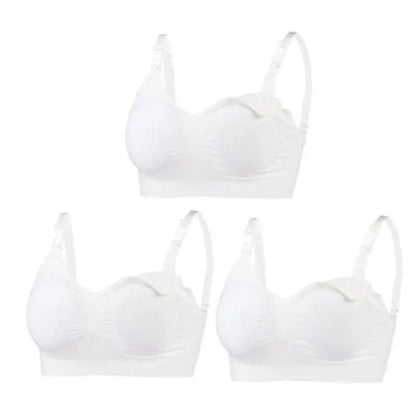 Lot de 3 Soutiens-Gorge d'Allaitement Maternité – Sans Armature, Grande Taille, Respirant