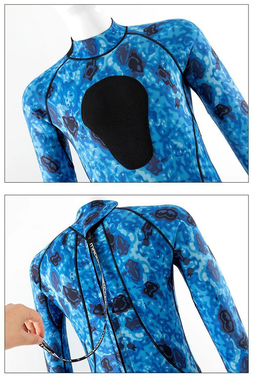 Combinaison Néoprène Camouflage 3 mm – Homme, Multi-Sports Nautiques - BLACKBEARD OUTDOOR INDUSTRIES