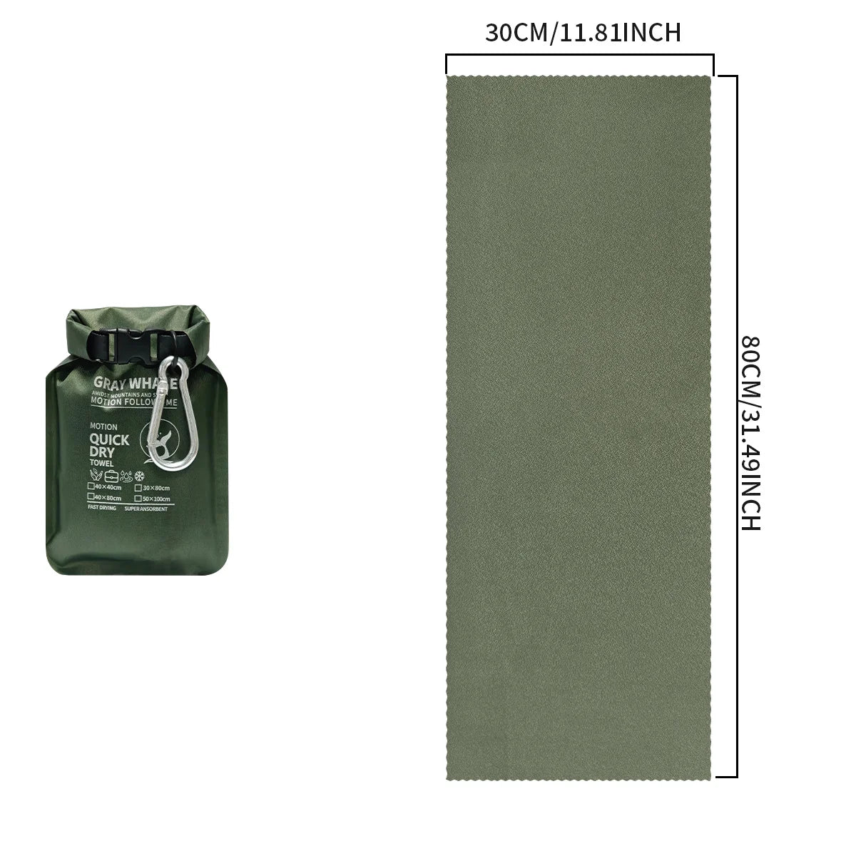 Serviette de sport séchage rapide en microfibre – compacte, ultra‑légère, idéale pour la gym, le camping et le voyage - BLACKBEARD OUTDOOR INDUSTRIES