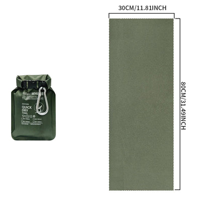 Serviette de sport séchage rapide en microfibre – compacte, ultra‑légère, idéale pour la gym, le camping et le voyage - BLACKBEARD OUTDOOR INDUSTRIES