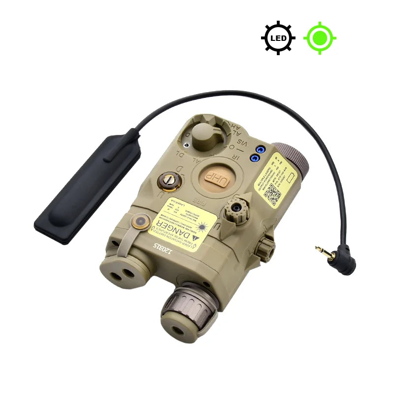WADSN PEQ-15 LA-5C Désignateur Laser Tactique Rouge Vert Bleu – Rail 20mm - BLACKBEARD OUTDOOR INDUSTRIES