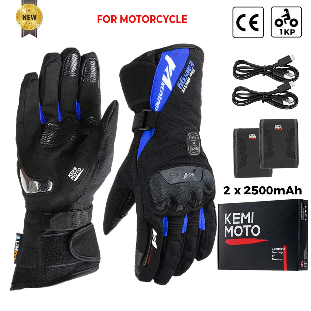 Gants chauffants rechargeables grand froid, tactiles et imperméables