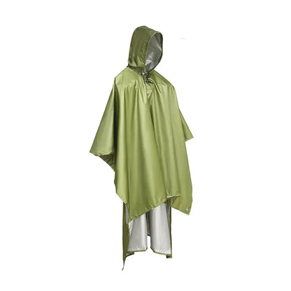 Poncho Pluie 3-en-1 Imperméable — Cape, Bâche & Tapis de Sol | Camouflage, Vert, Orange, Bleu, Noir - BLACKBEARD OUTDOOR INDUSTRIES