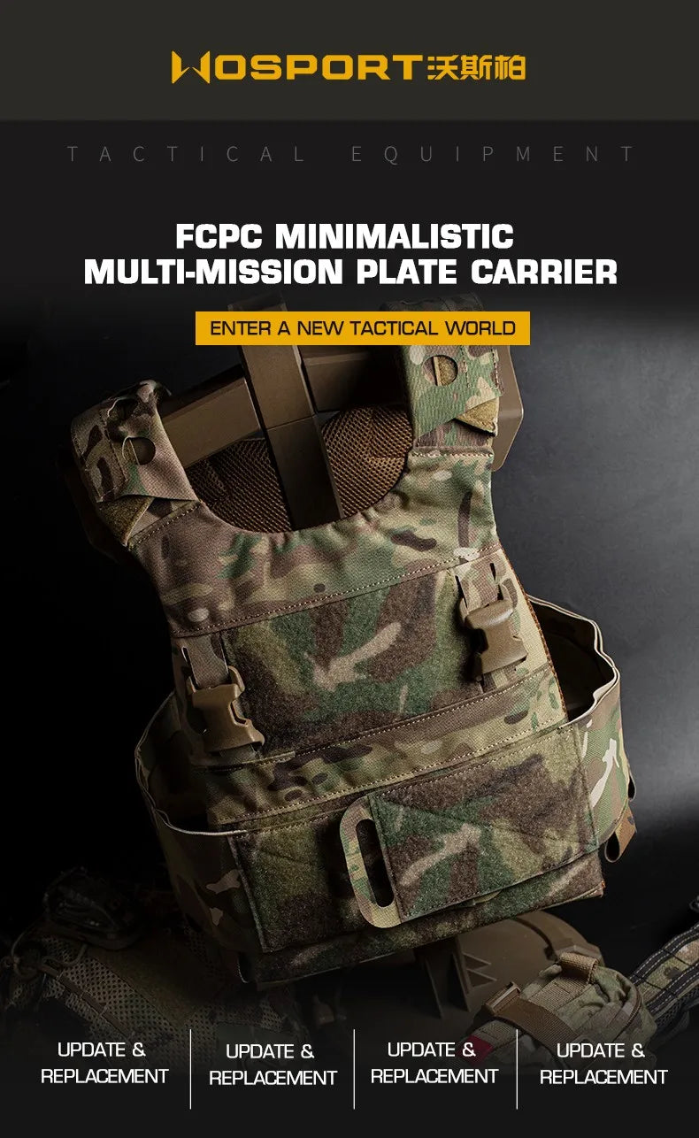 Gilet Tactique FCPC Minimaliste Multi-Mission – Fabrication en Cordura, Léger et Polyvalent, Veste de Chasse - BLACKBEARD OUTDOOR INDUSTRIES