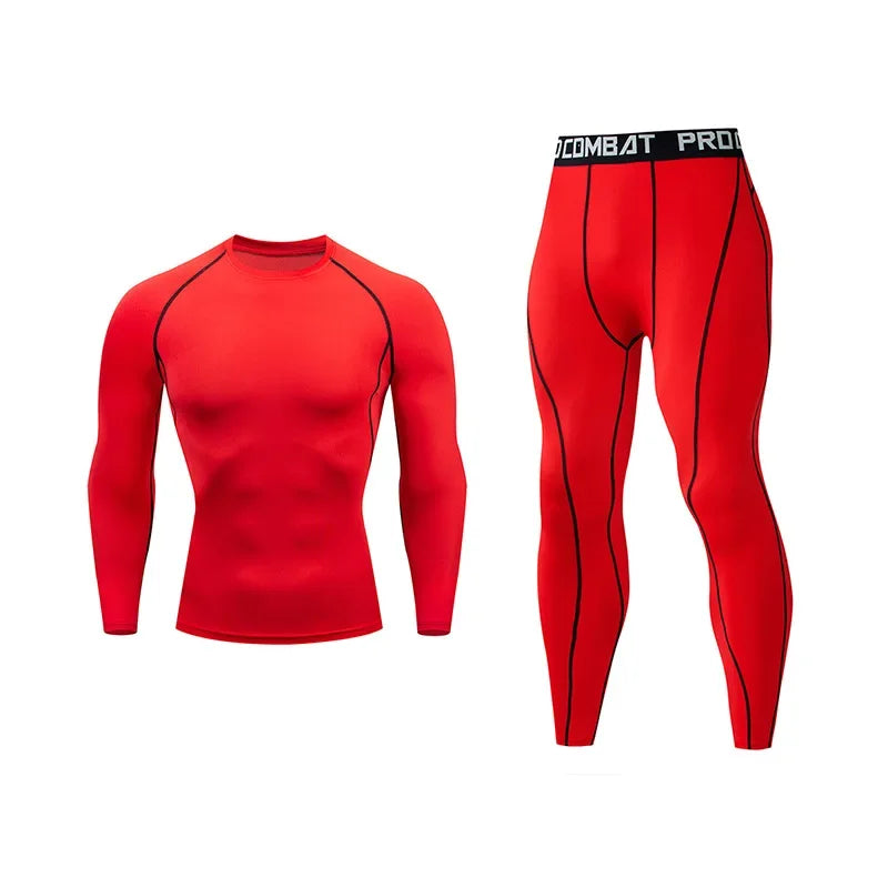 Ensemble sport homme de compression, running et fitness