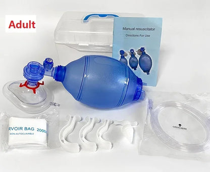 Kit de Réanimation Manuelle pour Enfant avec Masque Transparent et Sac PVC + Tuyau d'Oxygène et Sac de Réservoir - BLACKBEARD OUTDOOR INDUSTRIES
