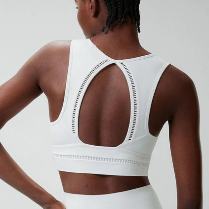 Brassière Sport Femme Col Carré – Maintien Fort, Yoga, Running, Fitness