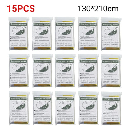 Couverture de Survie d’Urgence Extérieure 130x210 cm – Lot de 5 à 30 pièces - BLACKBEARD OUTDOOR INDUSTRIES