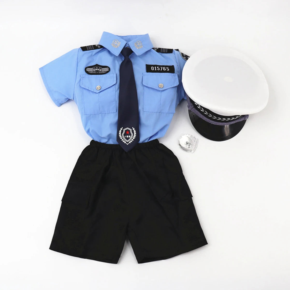 Ensemble Policier Enfant Été – Tenue Police Garçon Spectacle & Jeu de Rôle - BLACKBEARD OUTDOOR INDUSTRIES