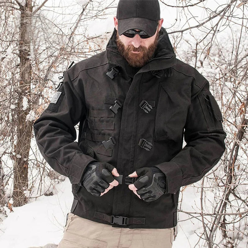 Veste Tactique Militaire de Haute Qualité - Veste Homme Imperméable, Résistante à l'Usure et Multi-poches pour Randonnée et Activités Extérieures BLACKBEARD OUTDOOR INDUSTRIES
