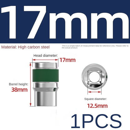 Jeu de Douilles 8-32 mm | Hexagonales 1/2" – Renforcées & Épaissies | Pour Clé à Chocs ou Pneumatique - BLACKBEARD OUTDOOR INDUSTRIES