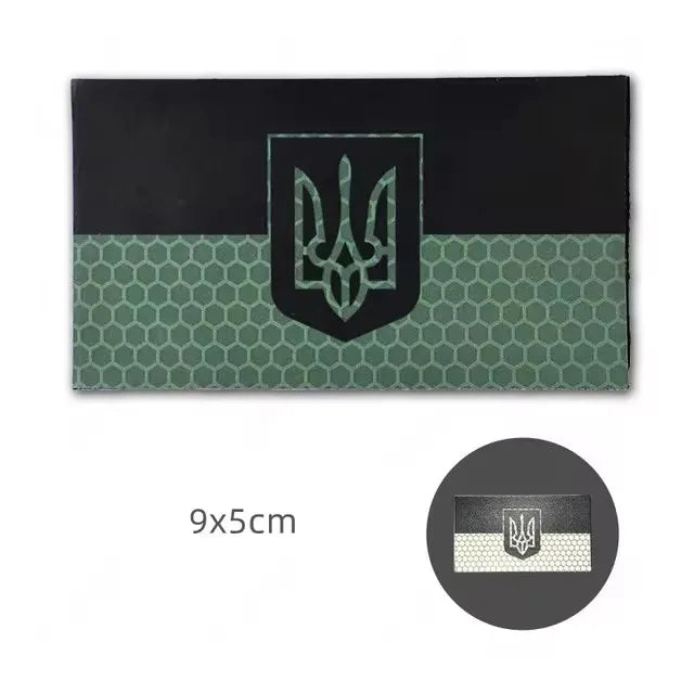 Patch Tactique Ukraine Brodé – Écusson Drapeau Ukrainien, Velcro Hook & Loop