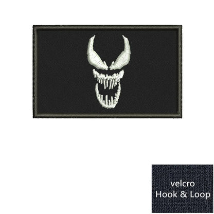 Patch Brodé Logo Skull 3D – Patch Tactique à Fixation par Crochet et Boucle – pour Vêtements, Sacs à Dos, Casquettes et Jeans - BLACKBEARD OUTDOOR INDUSTRIES
