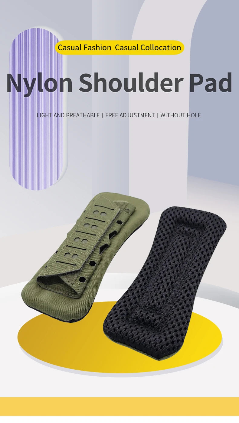 Coussin d’Épaule Tactique Respirant – 1 Pièce | Pad Amorti Antidérapant pour Sangle Sac à Dos, Gilet, Chest Rig, Bandoulière - BLACKBEARD OUTDOOR INDUSTRIES