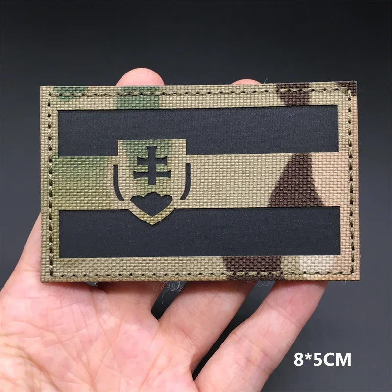 Patches Drapeaux Nationaux 3D Multicam – Réfléchissant IR, Découpe Laser, Hook & Loop | Tactique, Airsoft, DIY | 45+ Pays - BLACKBEARD OUTDOOR INDUSTRIES